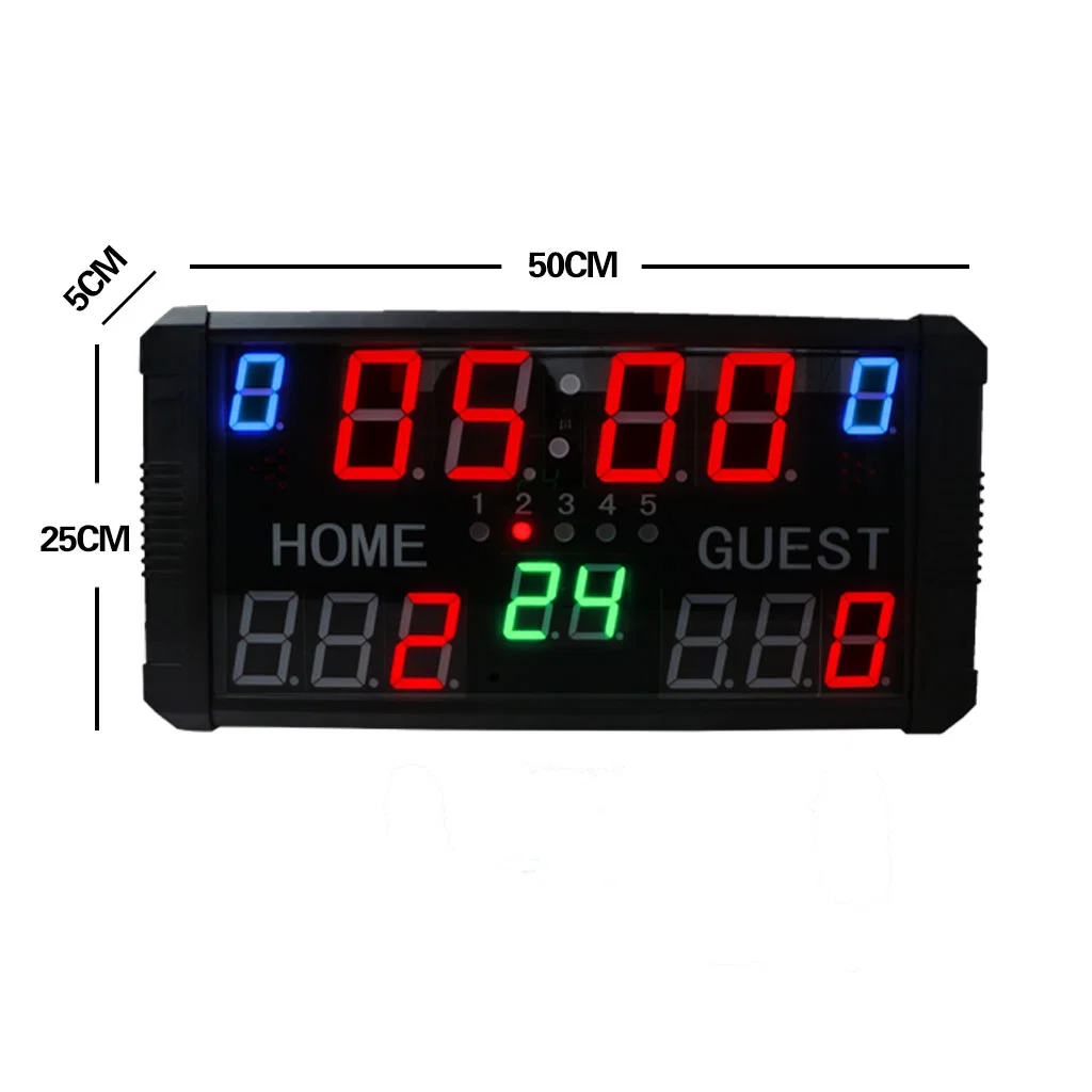 Digital Score Board Portable Remote Red Scoreboard LED Wireless Tennis Display Wall