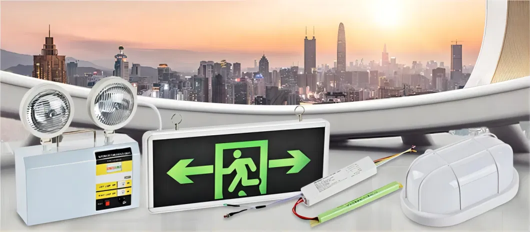 OEM Factory Customized 3W Green Emergency LED Exit Sign Box with Battery Backup