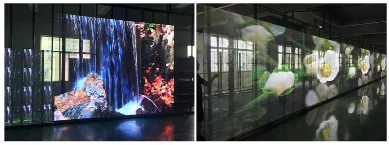 Ultra-Thin and Light Film Transparent LED Screen Window Glass Wall Panel