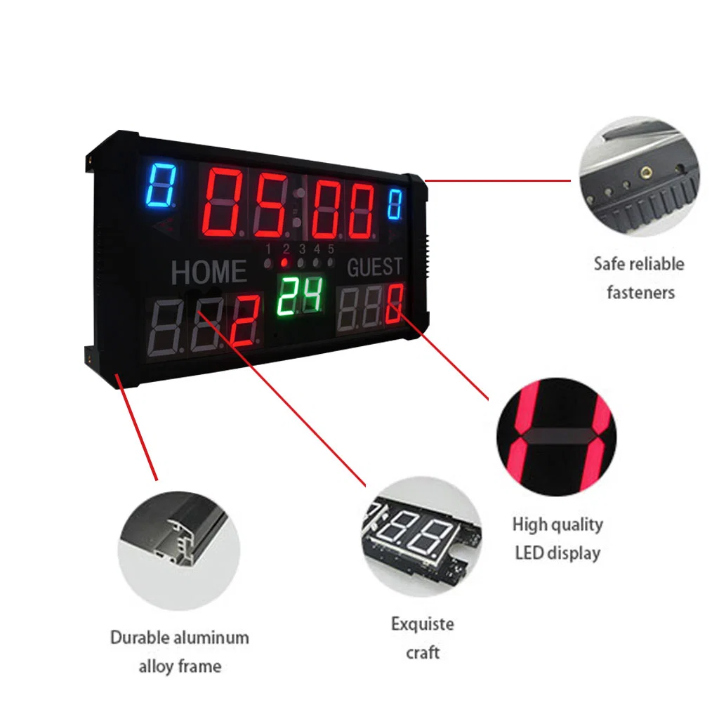 High Quality Indoor Electronic Soccer Scoreboards LED Football Digital Scoreboard