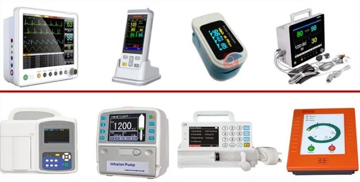 Portable Tabletop Digital OEM/ODM ICU Vital Sign Monitor for SpO2 + CO2