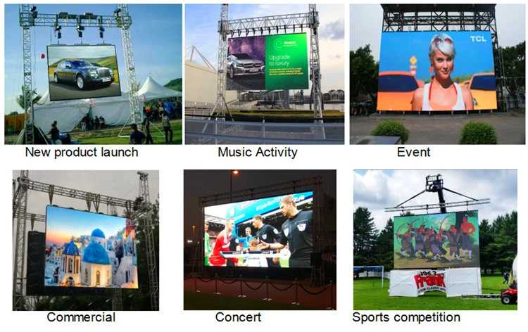 Outdoor Concert Stage Easy Quick Install P2.6 P2.976 P3.91 Rental Video Wall Display High Definition LED Panel Screen