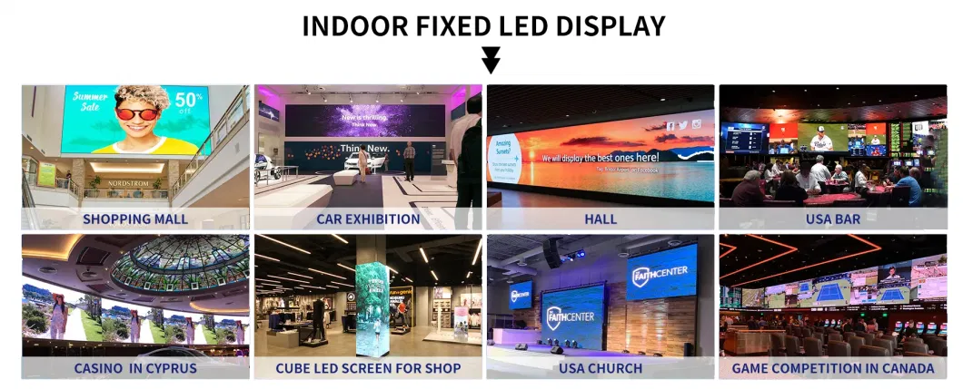 Indoor Event High Resolution Movable Portable LED Wall Full Color LED Display Screen