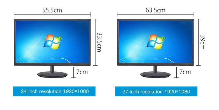 18.5 / 19 / 19.5 / 20 / 21.5 / 22 / 23 / 23.6 / 24 Inch LCD Screen Monitor IPS LED Desktop PC LCD Desktop Computer Monitor