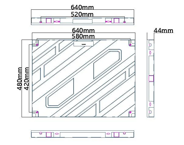 Stage Background High Brigtness High Gray Scale 16 Bits Indoor Regular SMD P3 LED Screen