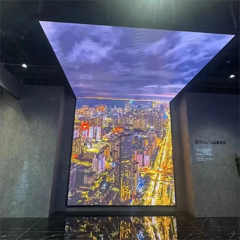 Full Color Ceiling Hanging Light Weight LED Display Sky Large LED Screen