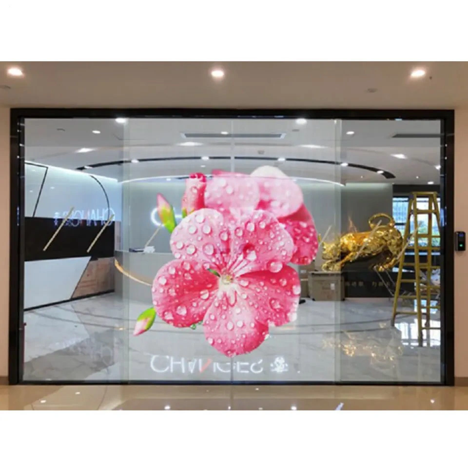 Indoor P3.91-7.81 Transparent Advertising Big Shopping Mall LED Screen Display