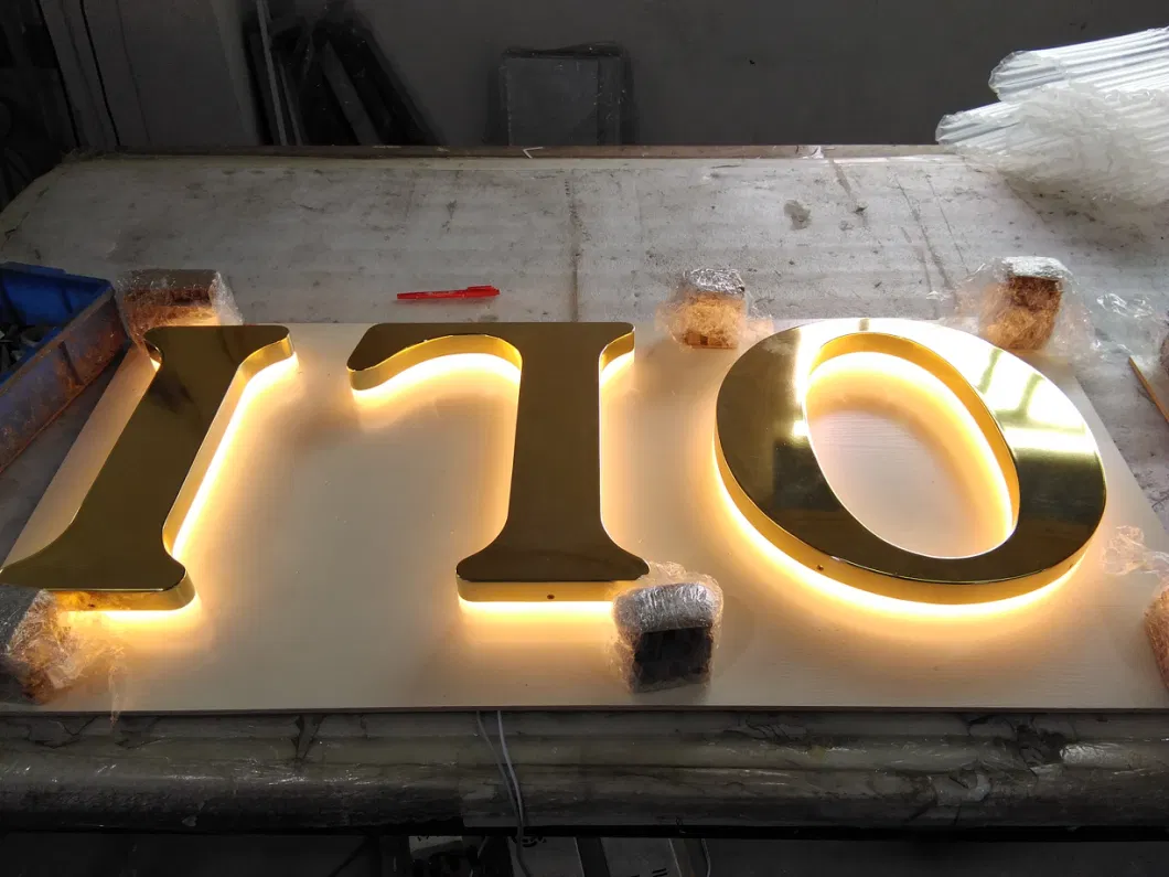 Backlit Channel Letter Signs Metal Halo Lit LED Sign