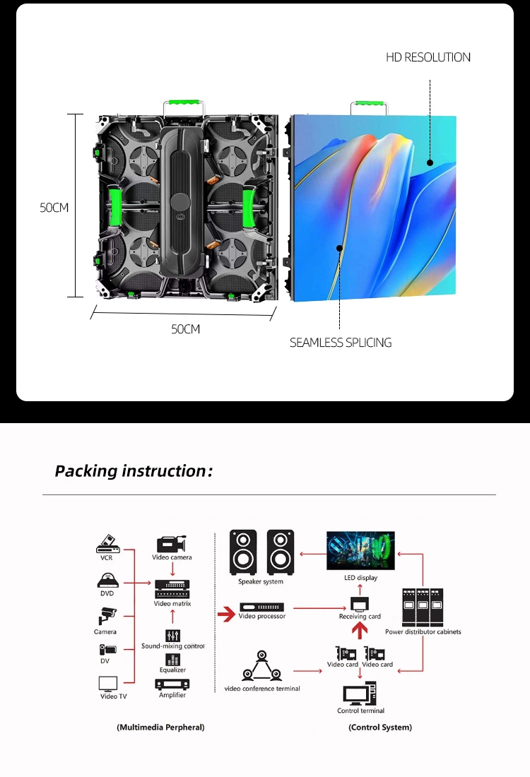 P3.9 Indoor Advertising Digital Display Screens LED Video Wall Screen LED Display