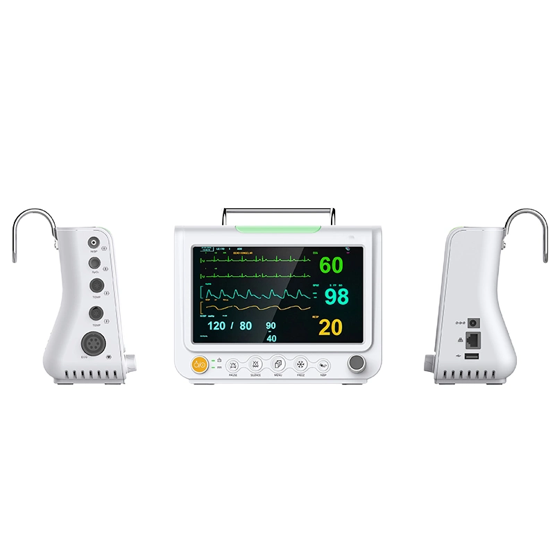 7&quot; Veterinary Animal Use NIBP SpO2 ECG Patient Monitor with Hanger