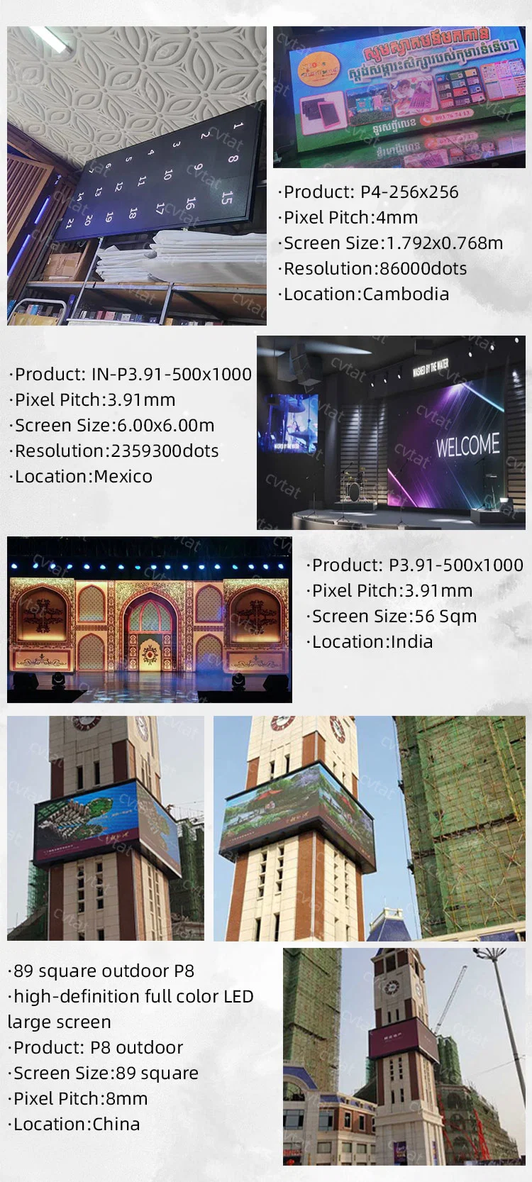 Indoor Video Wall P2.5 P2 P3 LED Advertising Sign Panel Display 32*16 Low Price Stage LED Display Screen