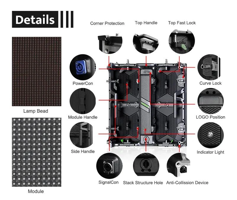 Indoor P3.91 Rental LED Panel Wedding Stage Show LED Display Screen Board