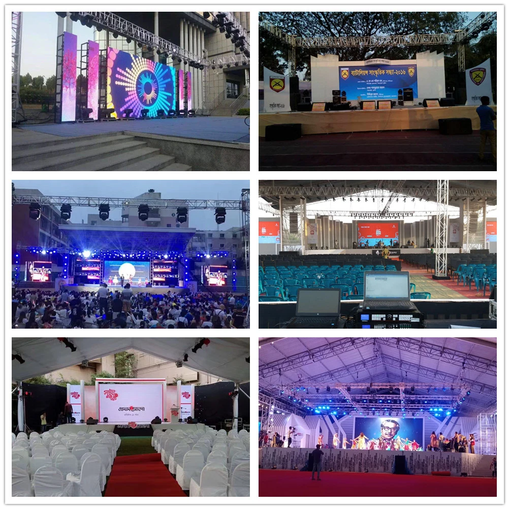 Outdoor Indoor Movable Stages LED Video Wall Screen Panel P3.91 Advertising Display