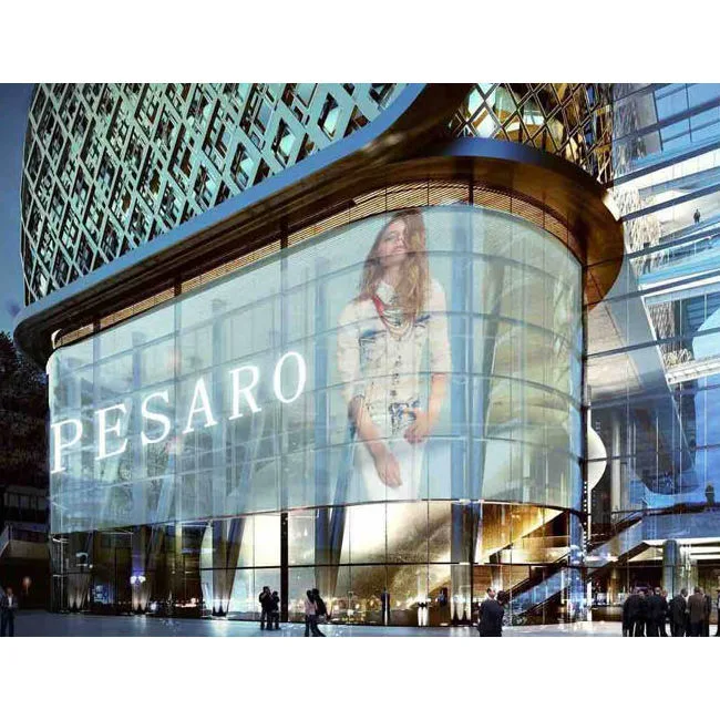 Transparent P3.91 High Brightness Glass Window Flexible Advertising Indoor LED Display