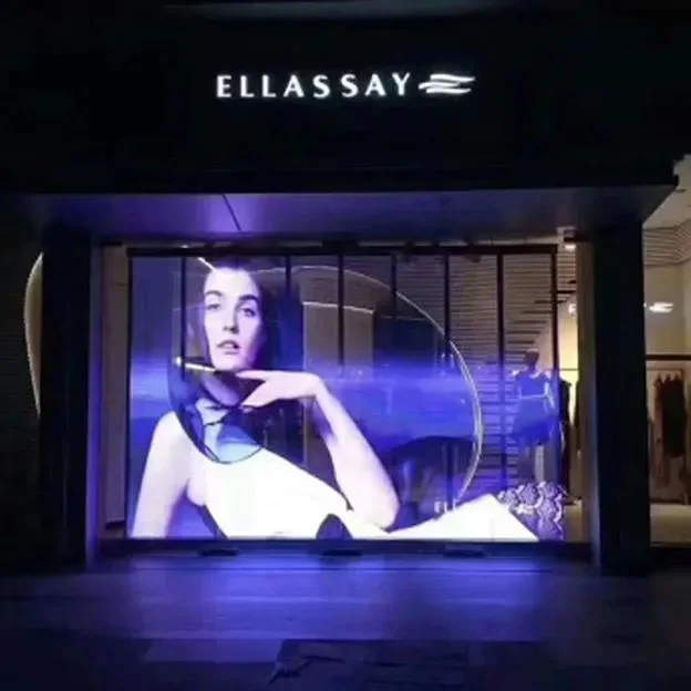 Transparent LED Film Screen Flexible Clear LED Video Wall for Indoor Storefront Glass Window