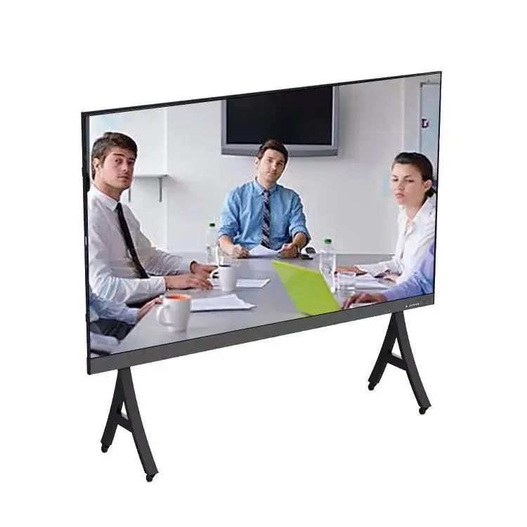 Full Color 16: 9 TV Screen Board All-in-One Screen for Meeting Room Movable LED Conference TV