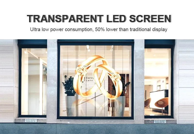 Transparent LED Film Flexible Display High Brightness P3.91 Indoor LED Screen