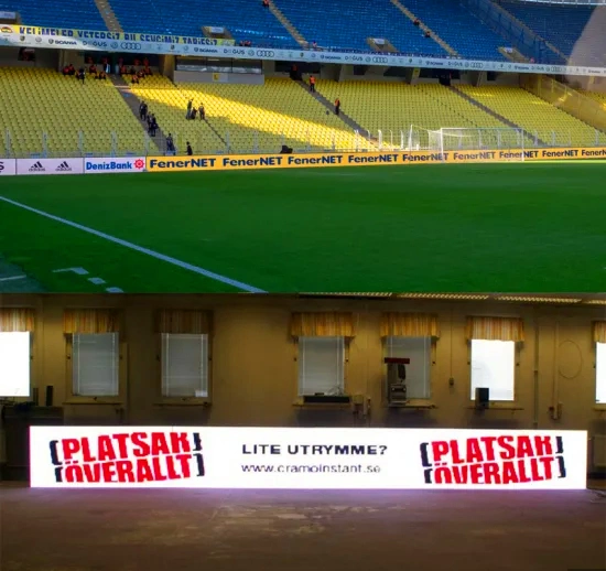 Outdoor Full Color Waterproof P10 Stadium Perimeter LED Display Screen Panel Board