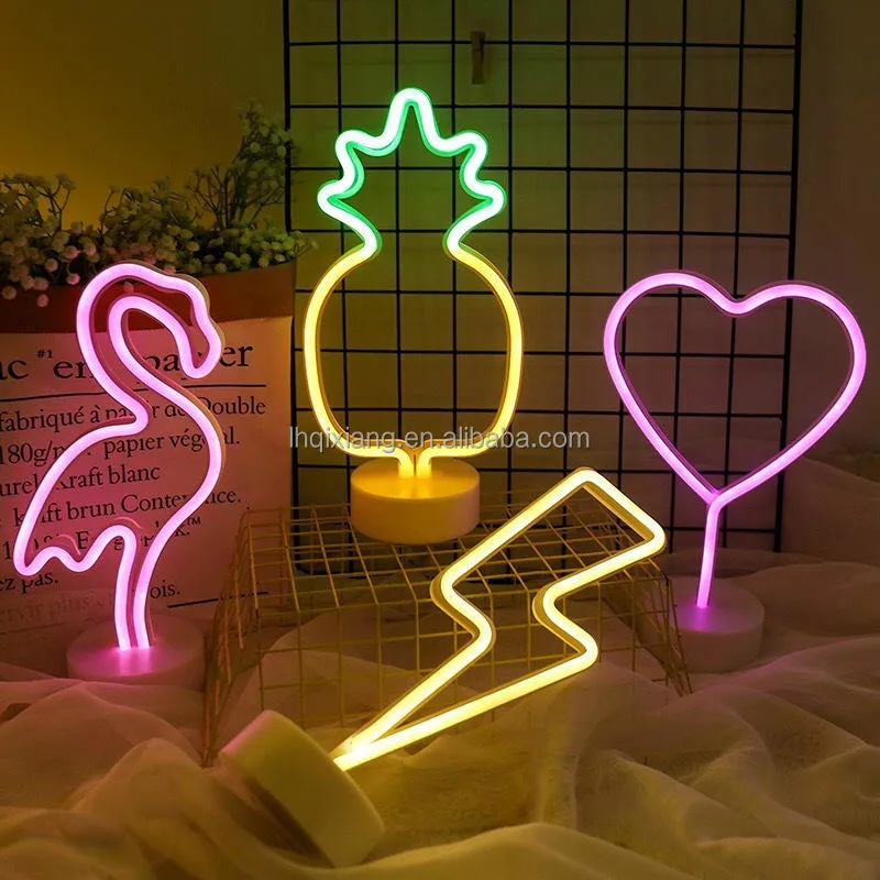 Personalized Battery Powered PVC Luces LED De Rebow Neon Signs PARA Habitacion