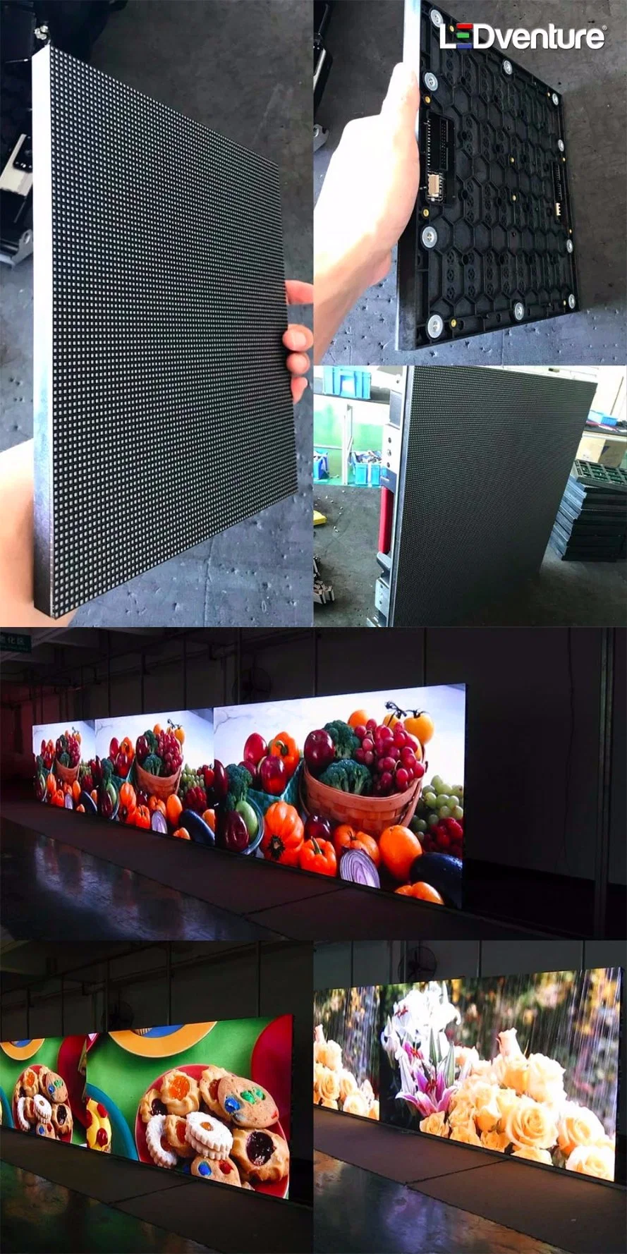 Full Color P2.9 Indoor Wholesale Advertising Screen Rental LED Display Board