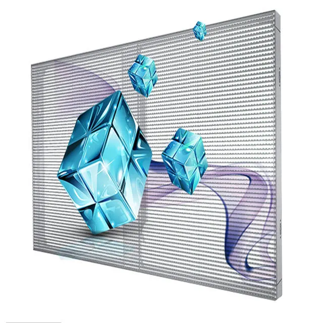 Transparent P3.91 High Brightness Glass Window Flexible Advertising Indoor LED Display