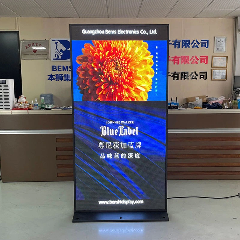 Indoor Outdoor Floor Standing Kiosk 86 100 Inch WiFi Signage Advertising Player Digital LED Display Screen