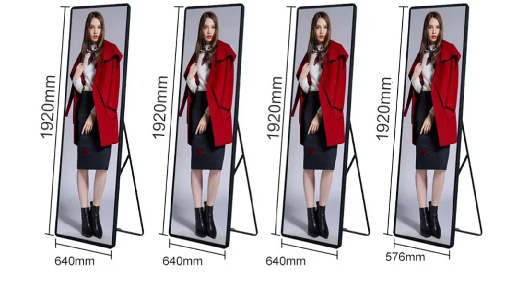 P2 P2.5 Indoor Video Panel Mirror Billboard Customized LED Screen Display Sign Poster