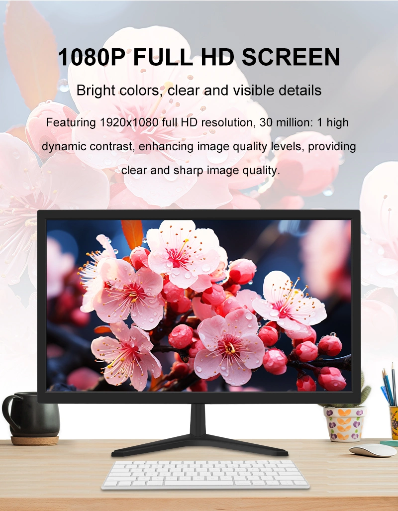 24 Inch LED Monitor Display Wide Screen LCD Monitor for Computer