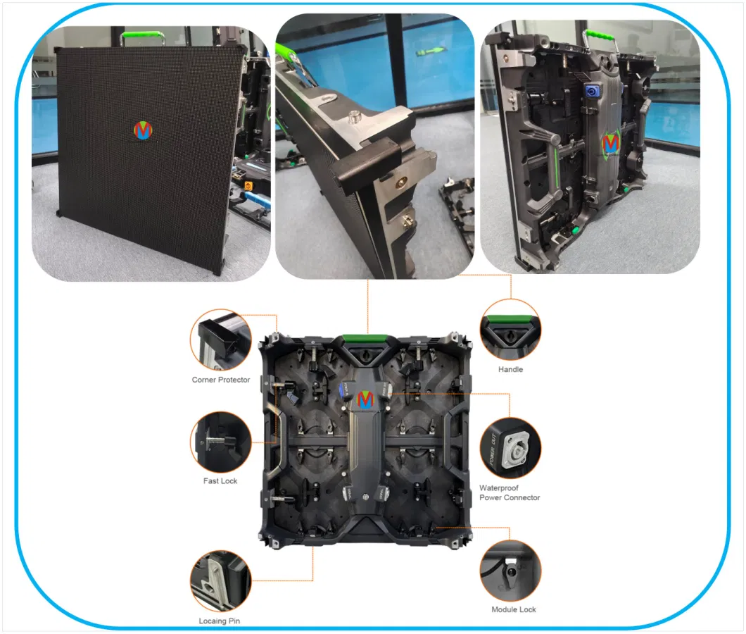 Outdoor Concert Stage Easy Quick Install P2.6 P2.976 P3.91 Rental Video Wall Display High Definition LED Panel Screen