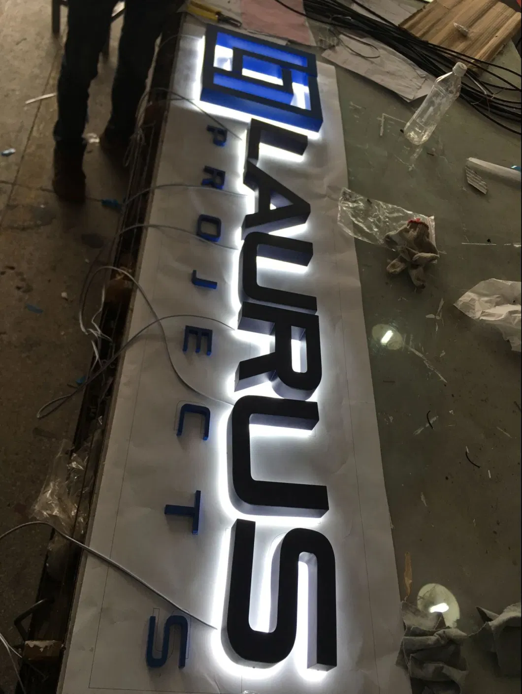 Backlit Channel Letter Signs Metal Halo Lit LED Sign