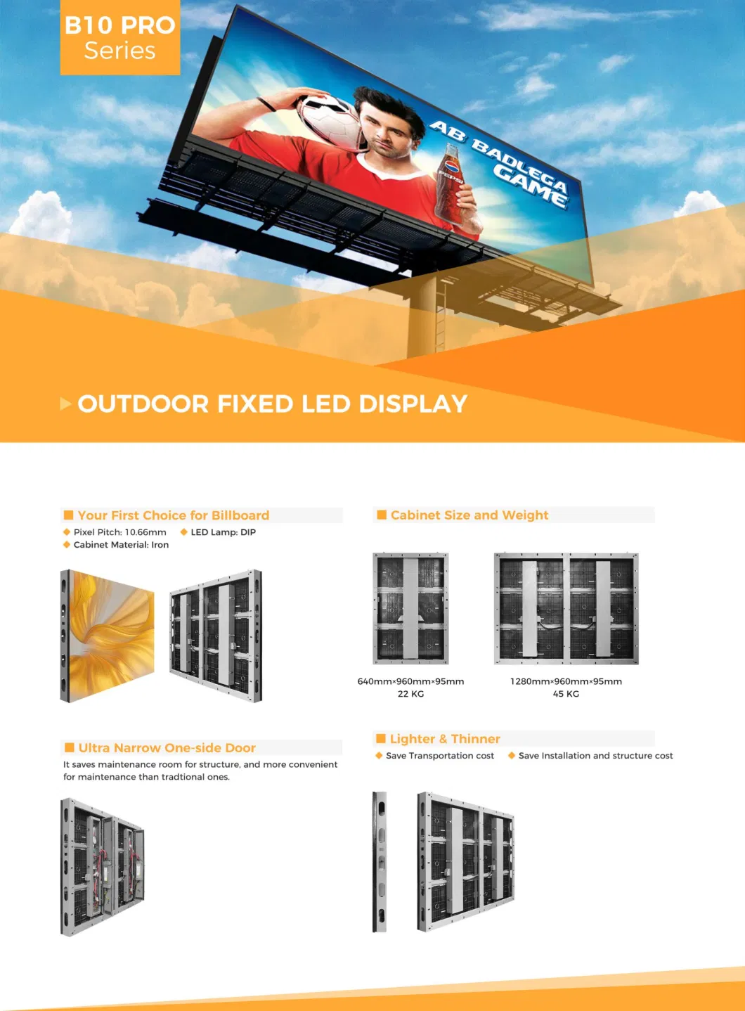 Legidatech Bpro P10 Energy Saving Outdoor LED Advertising Screen DIP Billboards Full Color LED Display Panel Price