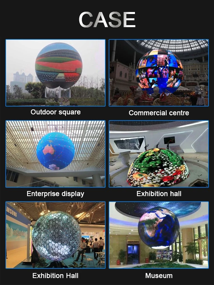 Outdoor Irregular Shaped Spherical Round Ball Flexible Soft Module LED Screen