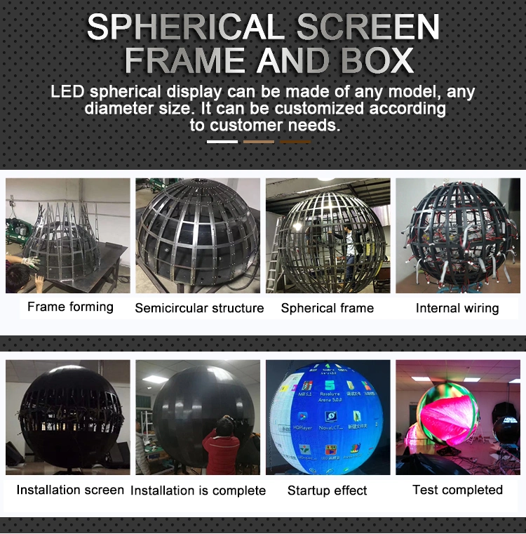 Outdoor Irregular Shaped Spherical Round Ball Flexible Soft Module LED Screen