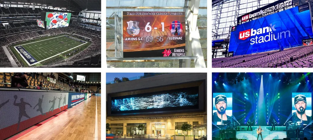 P6.67 16 Scan Full Color High Resolution Great Waterproof Effect Outdoor LED Display Screen for Stadium