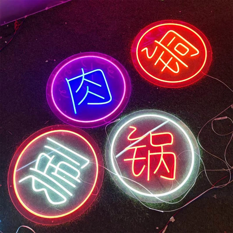 Drop Shipping No MOQ Waterproof Happy Birthday Customized Acrylic LED Letter Light Neon Sign Custom for Christmas Decoration