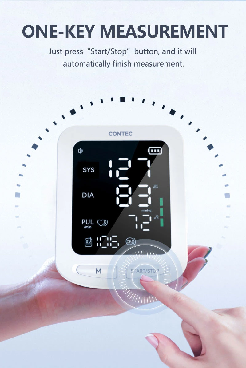 Contec08e Wholesale Cheap Price Hospital Digital Sphygmomanometer Blood Pressure Monitor