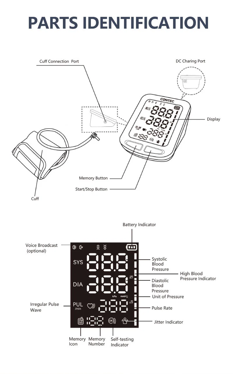 Contec Veterinary Ultrasound Automatic Sphygmometer Blood Pressure Monitor