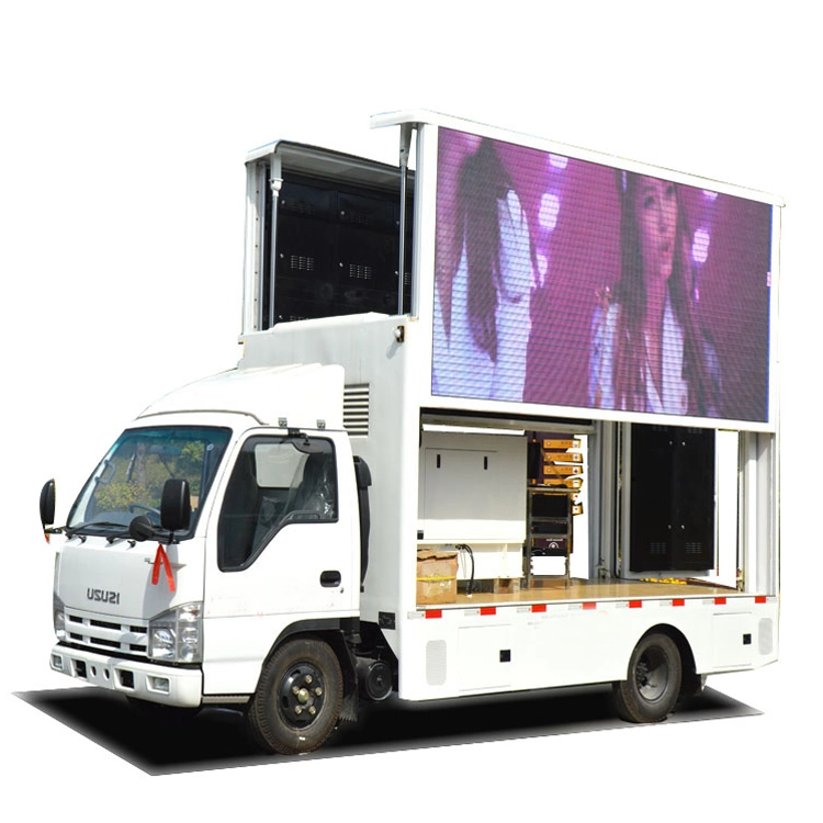 LED Truck Display Screens Show advertisement for Concert Promotion Event