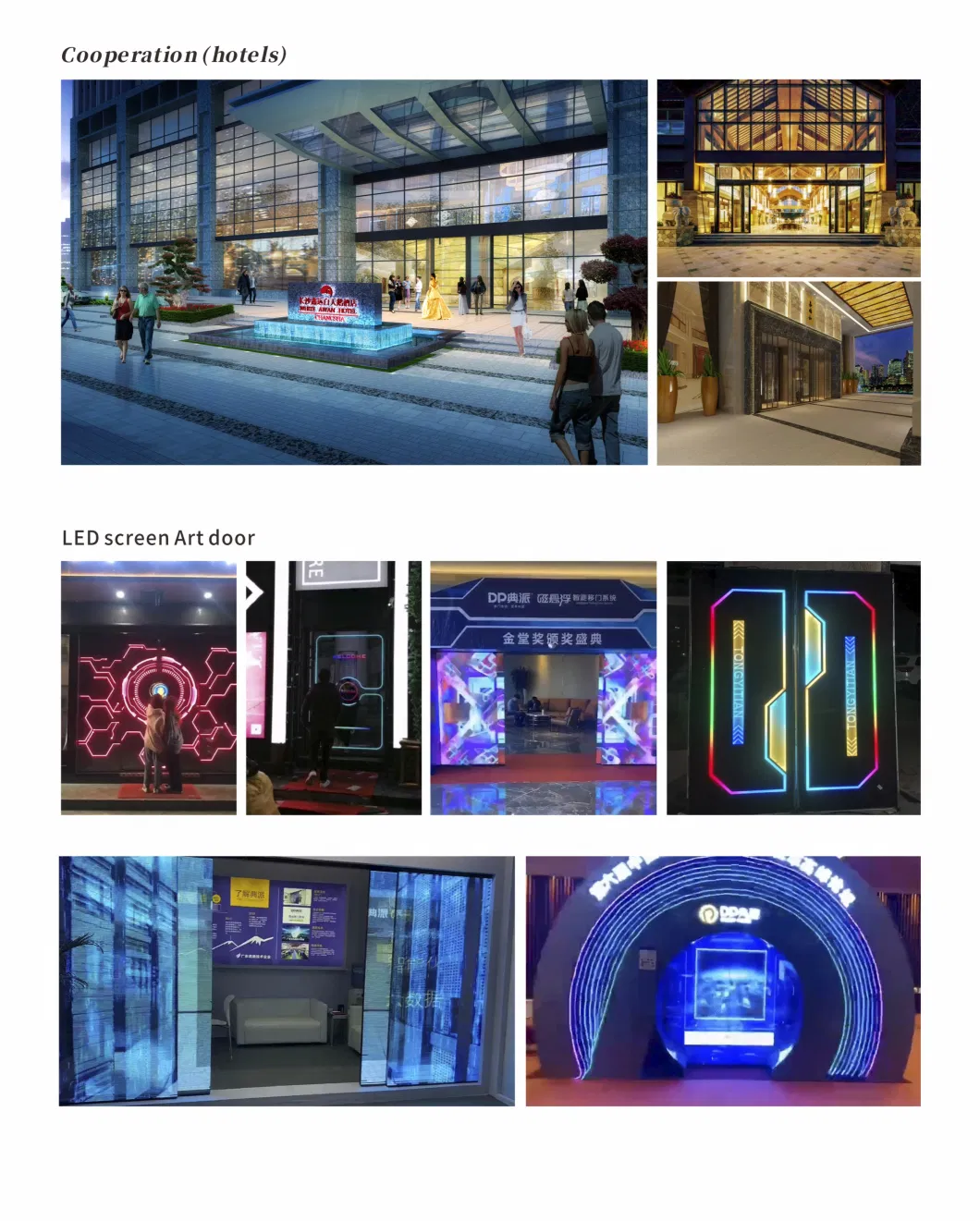 Display Projection Door and Showcase Stereo Indoor LED Screen Advertising