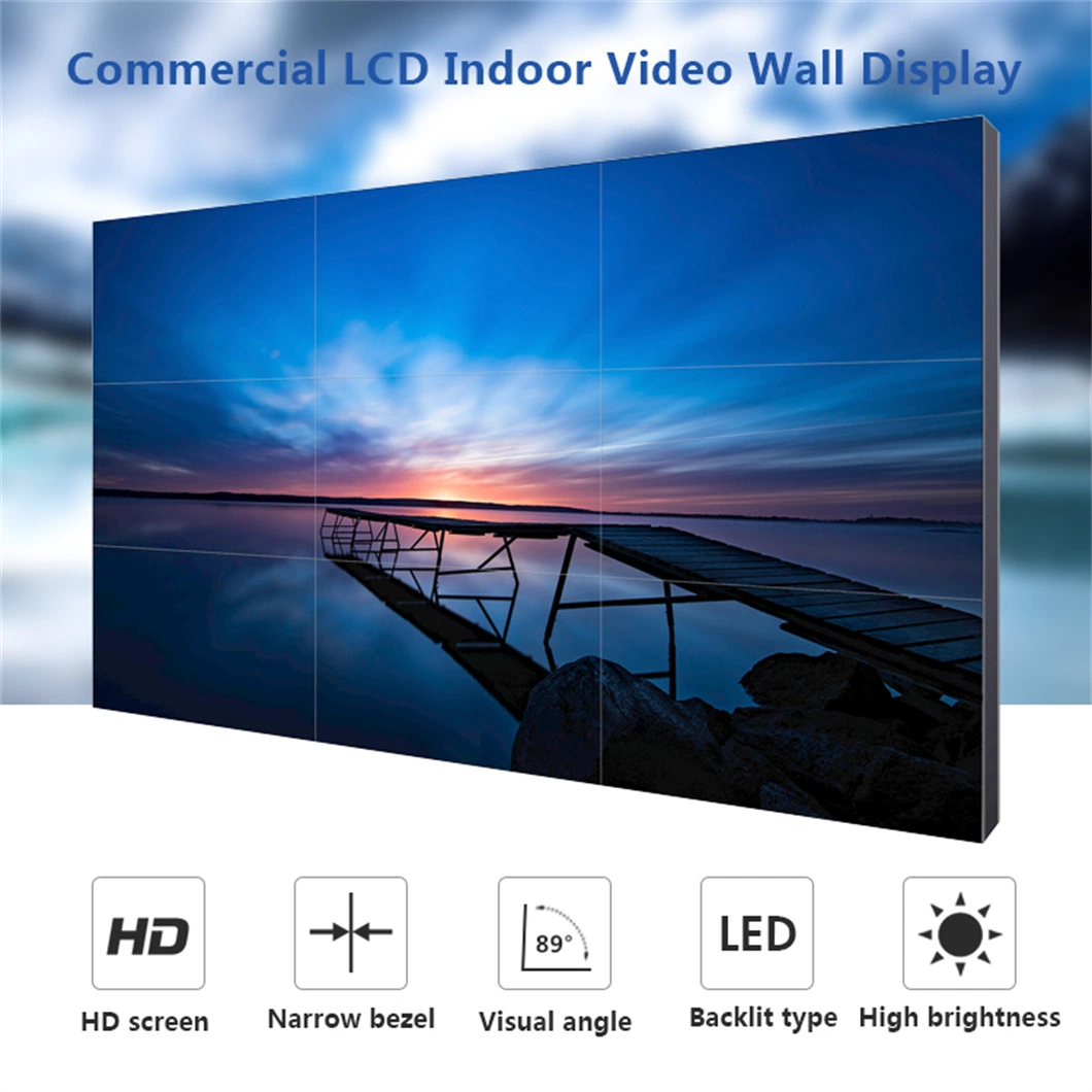 4K TV Wall 49inch 2X2 3X3 Narrow Bezel Splicing Screen Digital Signage Advertising Digit Wall Screen Shoji Wall Screen Resolution LCD Wall Mount Touch Screen