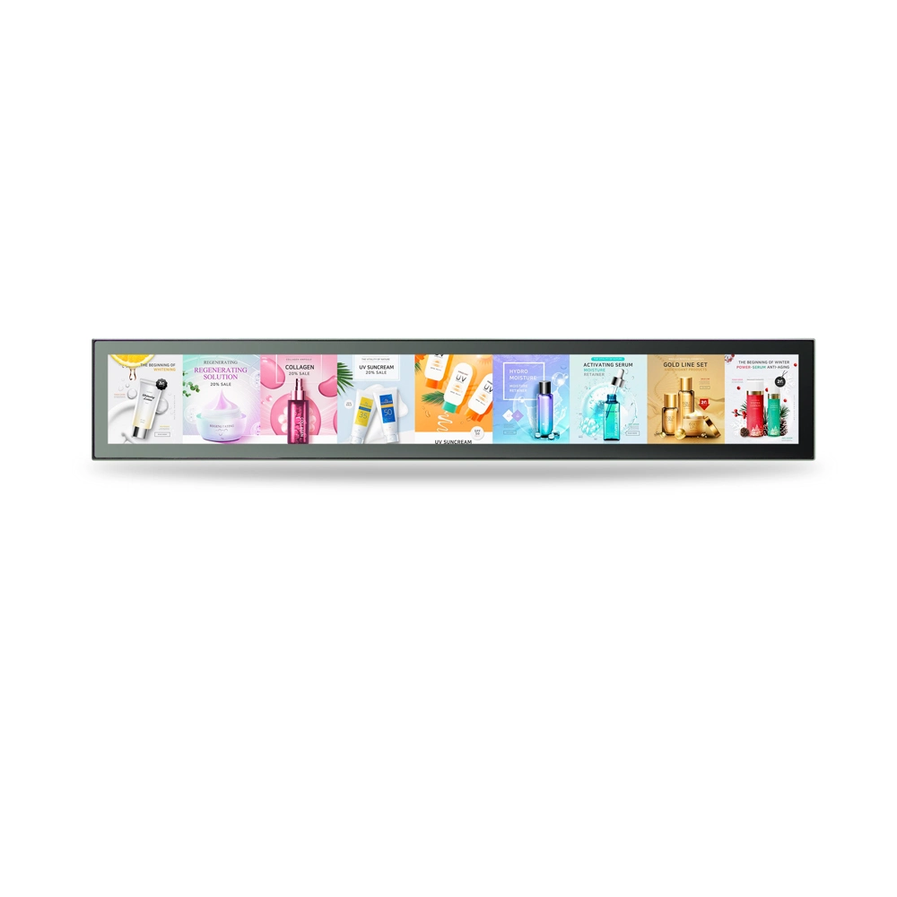 24 Inch Store Cosmetic Retail Wine Gondola LED/LCD Shelf Digital Display