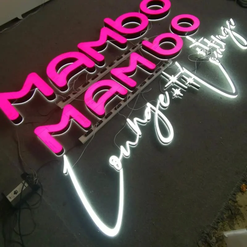 Acrylic LED Letters Advertising Logo Sign Store Store Front Custom Signs