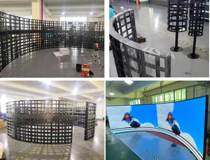 Variable Curved LED Display P1.86 Flexible LED Module Curved LED Display Advertising Sign P2.5 Cylindrical LED Display Screen