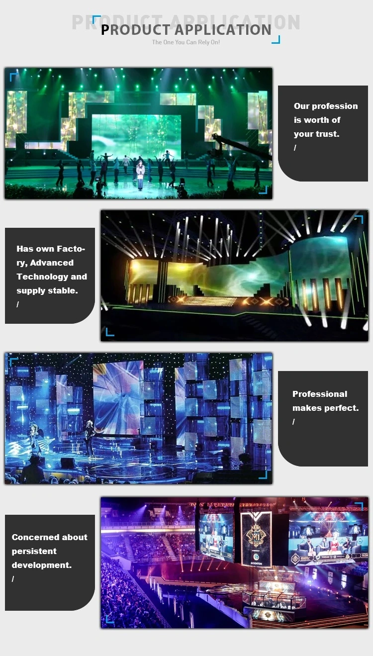 LED Display Screen 500X1000mm Video Wall Panels Complete System Concert Stage Rental Background P2.604 LED