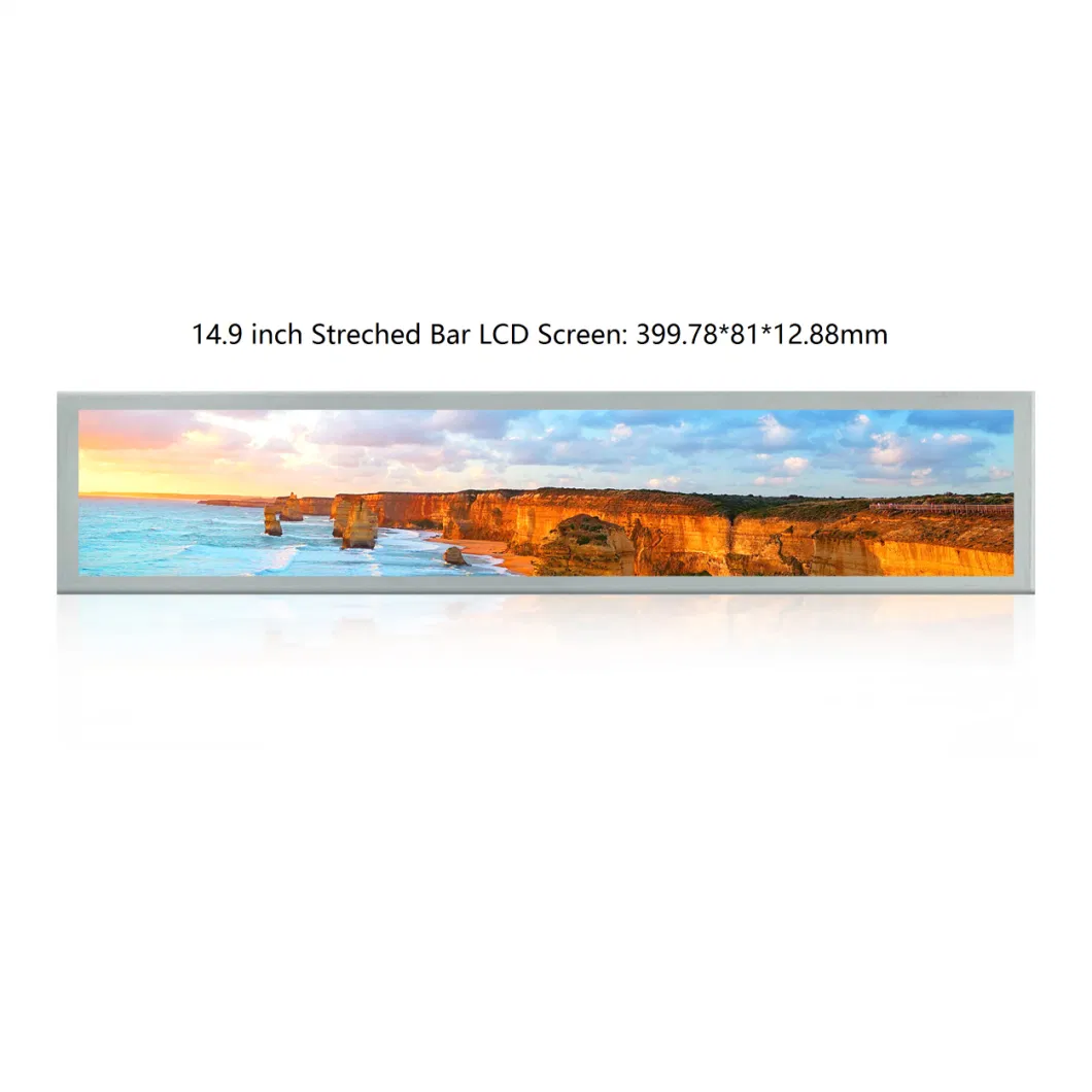 High Brightness 28 Inch Stretched Bar HD LCD Display Touch Screen