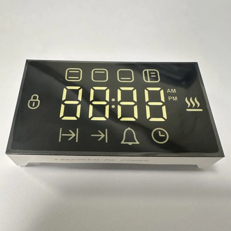 Customized Ultra White 62 X 35mm 7 Segment LED Display Common Cathode for Digital Oven Timer Controller