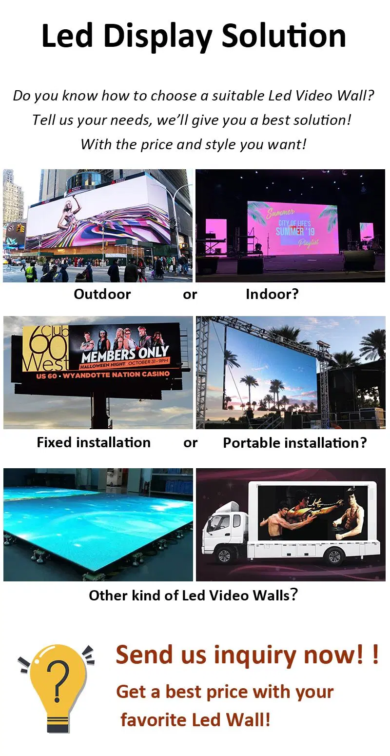 Large HD High-Brightness Outdoor P2.5 Flexible LED Commercial Advertising Screen Digital Sign Panel Display