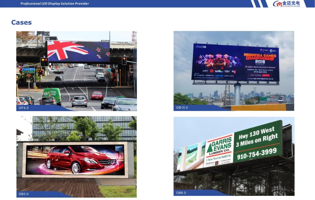 RGB Digital Advertising Visual LED Billboard, P10 Full Color Outdoor LED Display