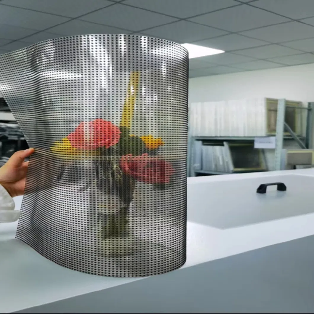 Full Color Flexible Transparent LED Display Screen P4-8 Curve LED Display