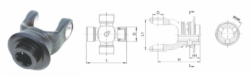 Triangular Tube Magnetic Yoke for Pto Shaft - Factory Standard Design